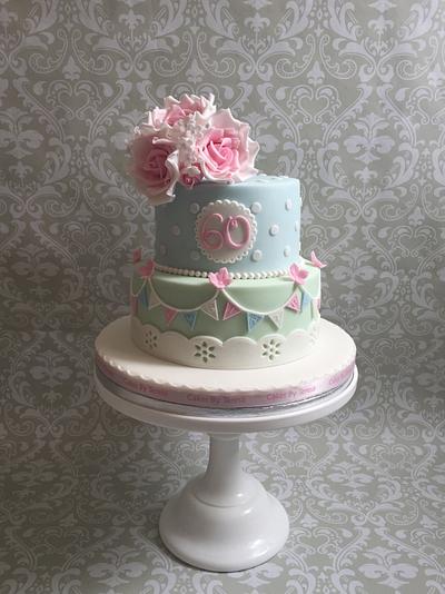 Vintage style birthday cake - Cake by teresascakes