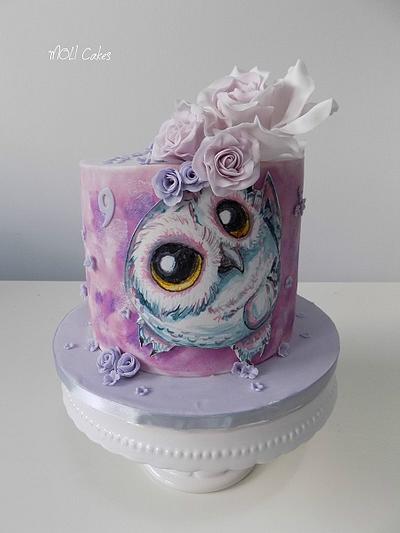 Owl  - Cake by MOLI Cakes