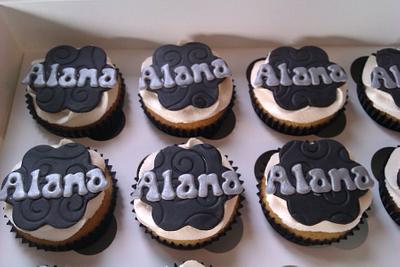 30th silver and black cupcakes - Cake by bootifulcakes