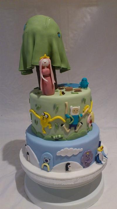 Adventure Time birthday cake - Cake by Rachel Nickson