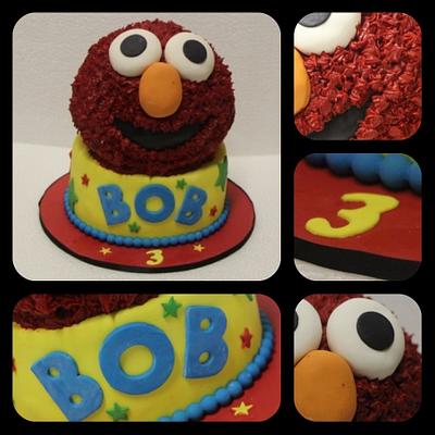 Elmo cake - Cake by Yummilicious