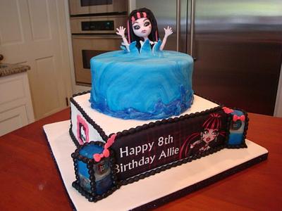 Monster High Draculaura Pool Party Cake - Cake by BellaCakes & Confections