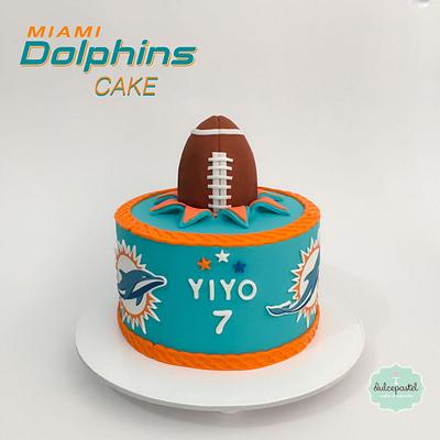 Torta Miami Dolphins´ cake - Cake by Dulcepastel.com