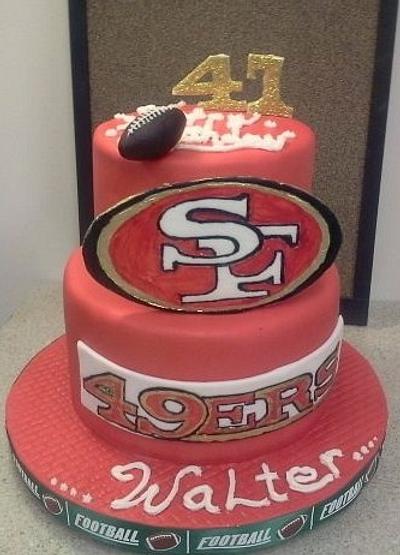 49ers Cake - Cake by Wendy Lynne Begy