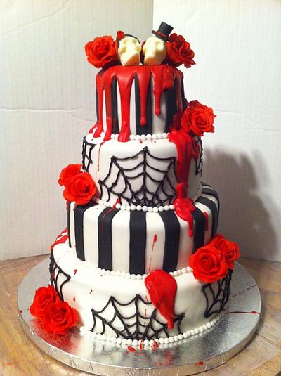 Gothic Wedding Cake - Cake by Nikki Belleperche