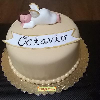 baptism cake - Cake by Luga Cakes