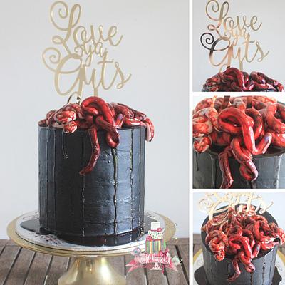 Love ya Guts - Cake by Sheridan @HalfBakedCakery