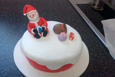 santa and his sack - Cake by amy