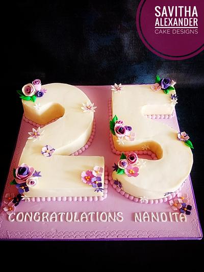 Number 25 cake - Cake by Savitha Alexander