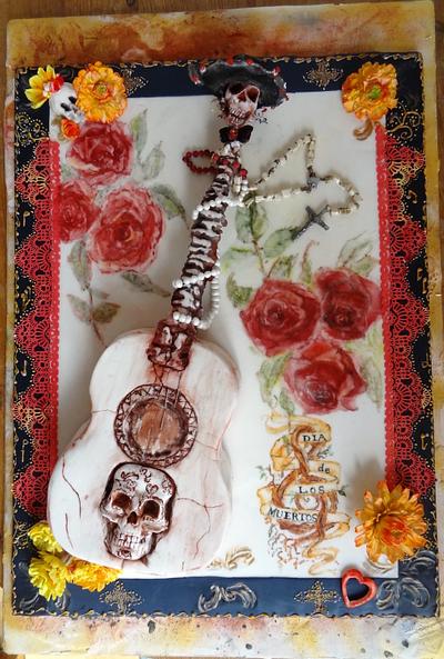 Tribute to Barrios (Sugar Skull Bakers 2015) - Cake by Fifi's Cakes