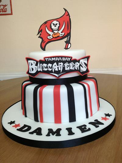 Tampa Bay Buccaneers Cake - Cake by Charlene - The Red Butterfly Bakery xx
