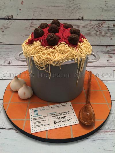 Spaghetti cake  - Cake by Natasha Rice Cakes 
