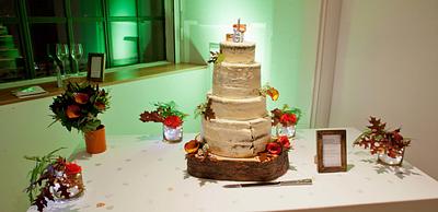 Semi naked wedding cake - Cake by My Fair Cakes