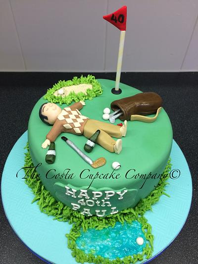 19th Hole Golf Cake - Cake by Costa Cupcake Company
