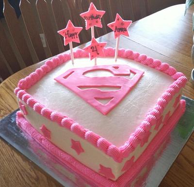 Super girl - Cake by Miranda Murphy 