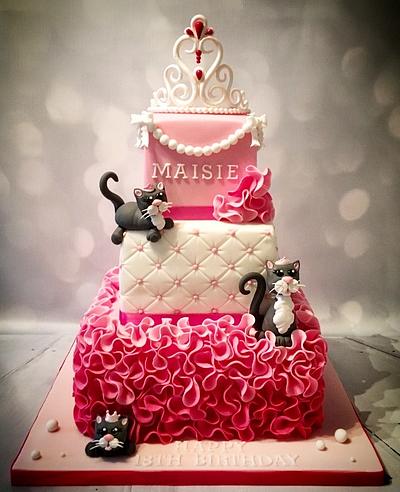 Princess and her Cats - Cake by Donna Perks Cakes