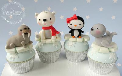 Winter Animal Cupcakes - Cake by Amanda’s Little Cake Boutique
