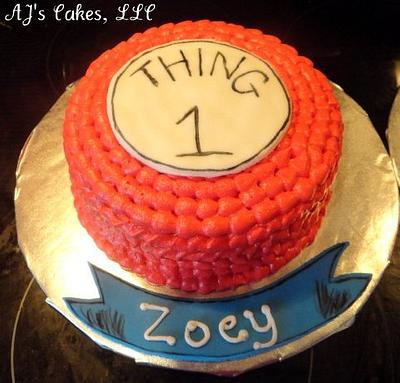 Thing 1 and Thing 2 Cakes - Cake by Amanda Reinsbach