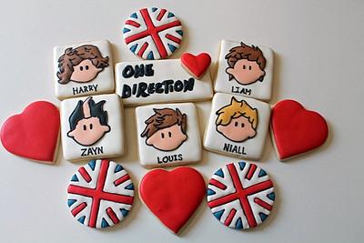 One Direction Cookies - Cake by carolyn chapparo