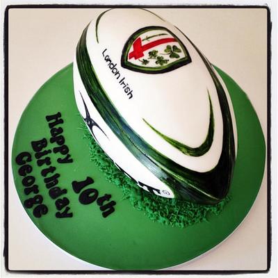 Rugby ball - Cake by Alison Lee