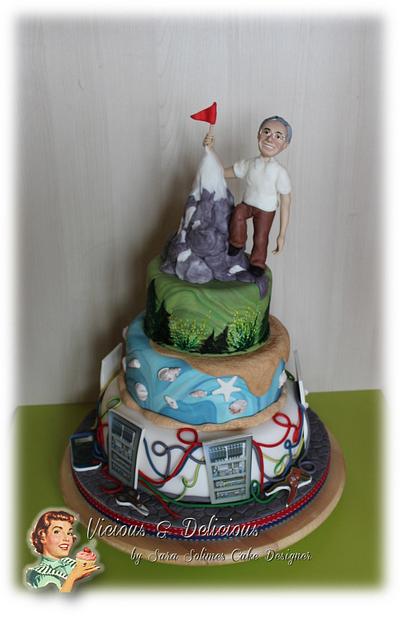 Retirement cake for my friend Mariano - Cake by Sara Solimes Party solutions