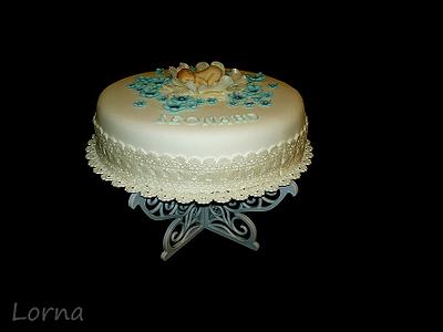 Christening cake - Leonard.. - Cake by Lorna