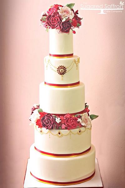 Asian inspired wedding cake - Cake by SugaredSaffron