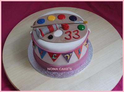 TARTA PINTORA, CAKE PAINTER - Cake by Sílvia Romero (Noma Cakes)