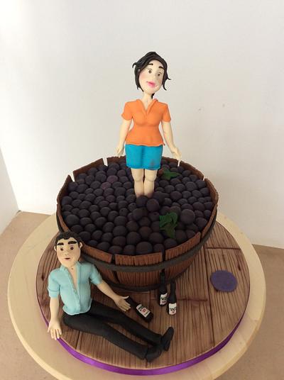 Making wine - Cake by Cinta Barrera