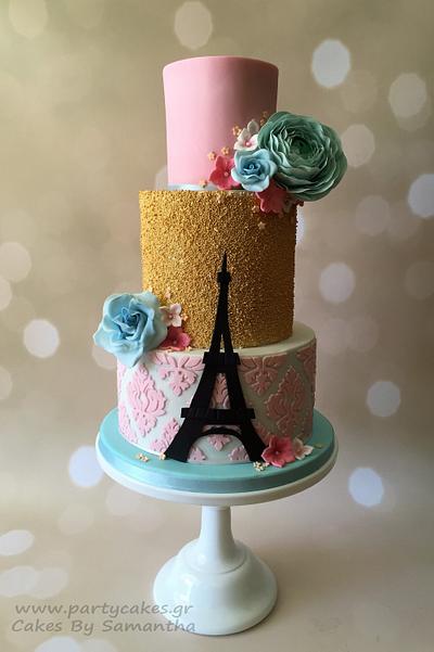 Paris Themed Cake - Cake by Cakes By Samantha (Greece)