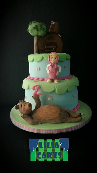 Masha and the Bear - Cake by LiliaCakes