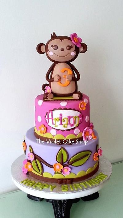 Cute Monkey Girl (Take Two!) - Cake by Violet - The Violet Cake Shop™