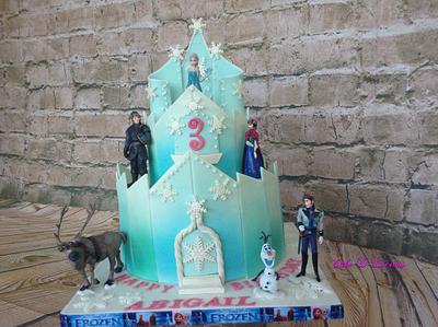 Frozen Castle Cake - Cake by Sweet Lakes Cakes