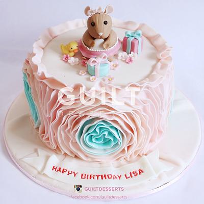 Hamster Ruffle Cake - Cake by Guilt Desserts