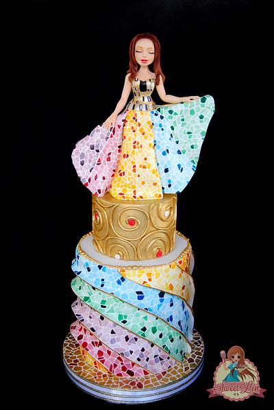 When Gaudi Meet Klimt - Sugar Art Museum Collaboration - Cake by SweetLin