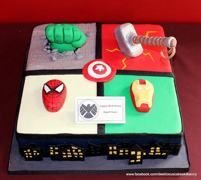 Superheroes - Cake by Deelicious Cakes