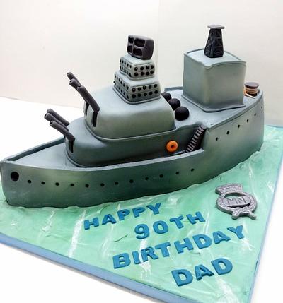 Battleship Birthday Cake - Cake by Sarah Poole