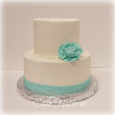 Simple Wedding Cake - Cake by Donna Tokazowski- Cake Hatteras, Martinsburg WV