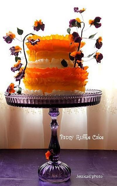 PANSY RUFFLE CAKE - Cake by Jessica MV