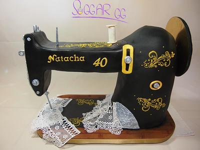 Sewing Machine Cake - Cake by suGGar GG