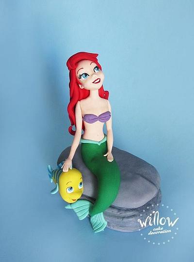 Ariel, fondant cake decoration - Cake by Willow cake decorations