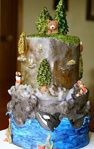 Kodiak Shoreline Cake - Cake by Rachel Skvaril