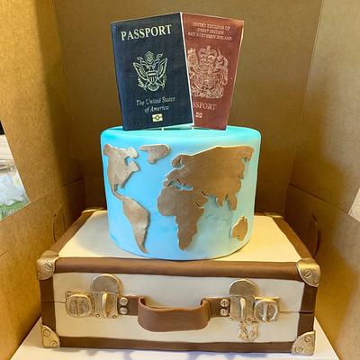 Travel themed birthday cake - Cake by T Coleman