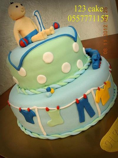 first birthday  - Cake by Hiyam Smady