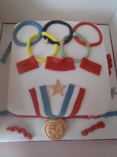 Olympic Birthday cake  - Cake by Tracey