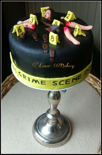 CSI cake - Cake by Lunar Bakery