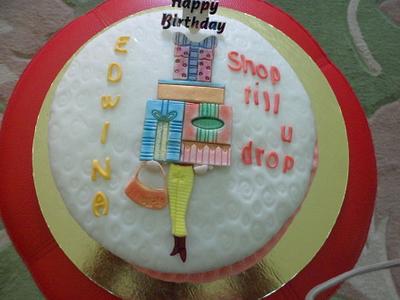 Birthday Shopping cake - Cake by JudeCreations