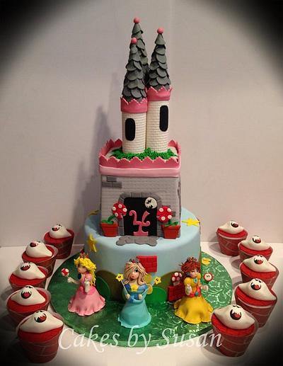 Princess peach and ghost cupcakes - Cake by Skmaestas