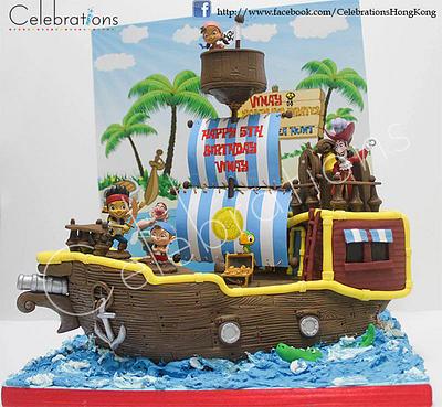 Jake and Neverland Pirate Ship cake - Cake by Celebrations