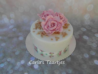 Gold & Roses - Cake by Carla 